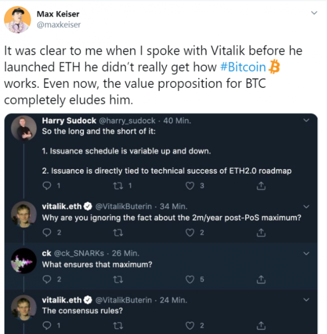 Max Keizer, Vitalik Buterin'in Bitcoin'i Anlamadığını İddia Etti 2