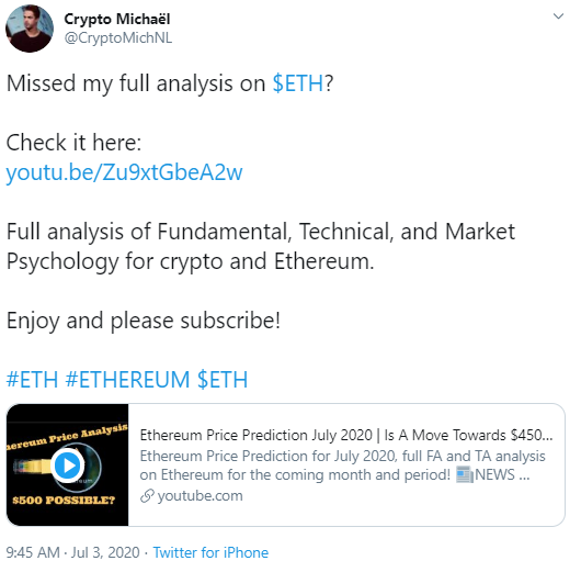 Kripto Michael: Ethereum Boğası 330$'ı Geçince Başlayacak 2