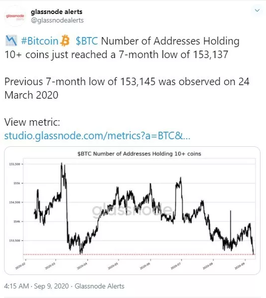 +10 BTC Depolayan Bitcoin Cüzdan Sayısı Büyük Düşüş Yaşadı 2