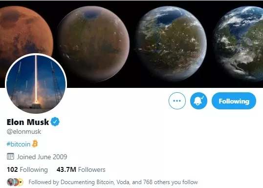 Elon Musk Twitter Biyografisine Bitcoin'i Ekledi 2