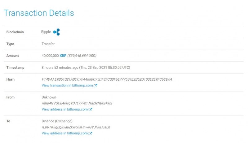 Ripple, Balinalar ve Borsalar Milyonlarca XRP Transferi Gerçekleştirdi 2 Ripple, Balinalar ve Borsalar Milyonlarca XRP Transferi Gerçekleştirdi 2