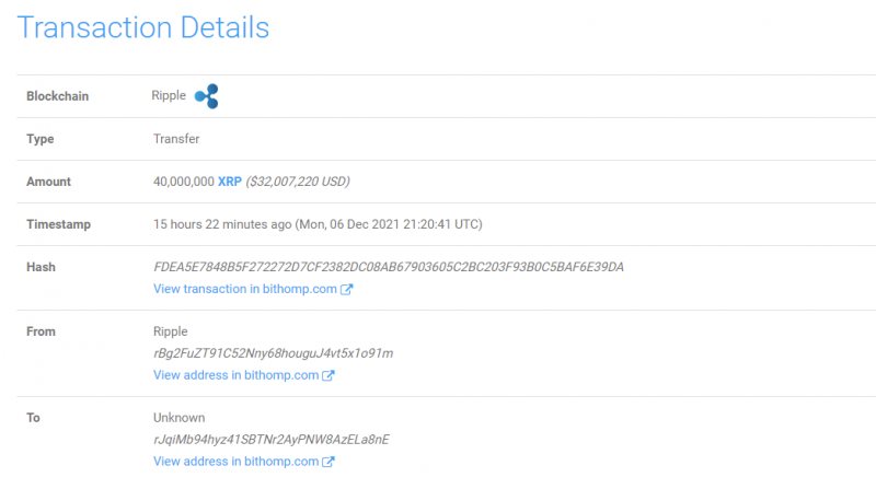Ripple Balinaları Bir Saat İçinde 80 Milyon XRP Transfer Etti 2